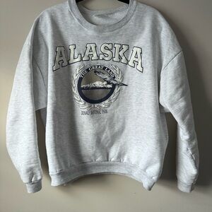 Vintage Gray Alaska Denali Sweatshirt - Size XL